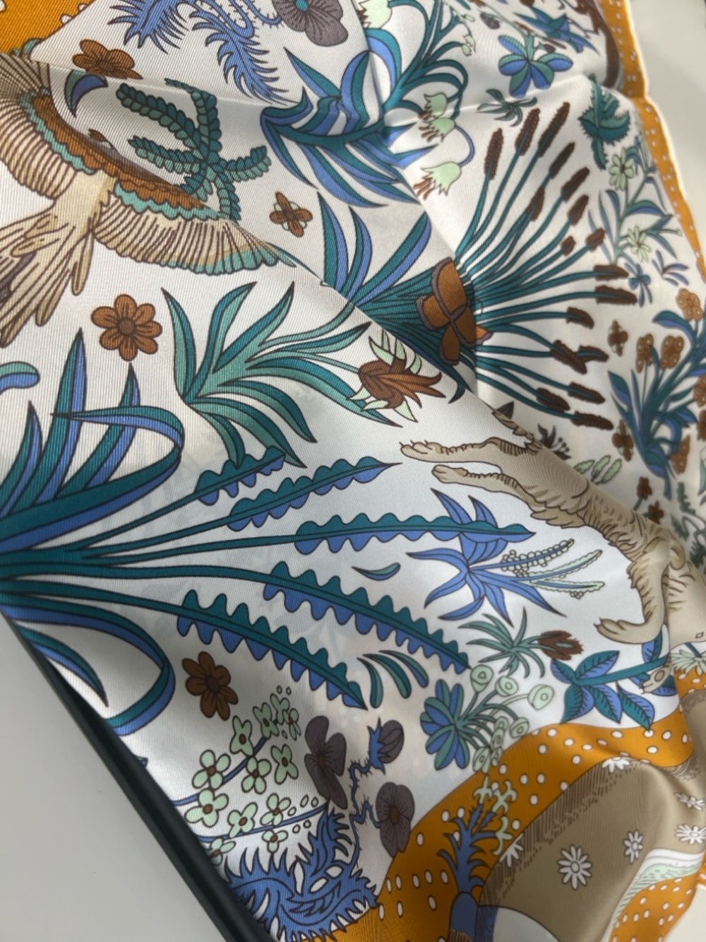 Carolina Lemke Mulberry Silk Boho Maximalist Statement Scarf - Picture 3 of 11